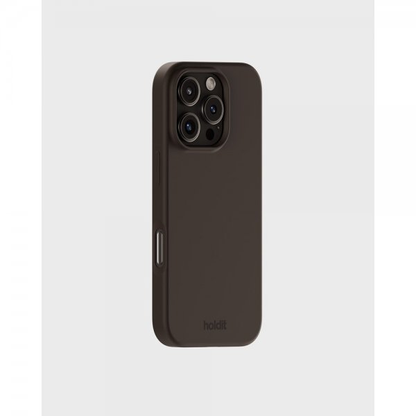 holdit iPhone 16 Pro Max Deksel Silikon Chocolate