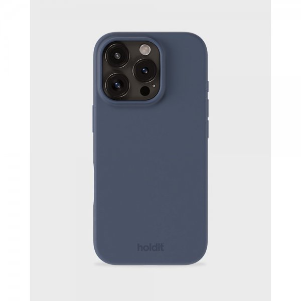 holdit iPhone 16 Pro Max Deksel Silikon Pacific Blue