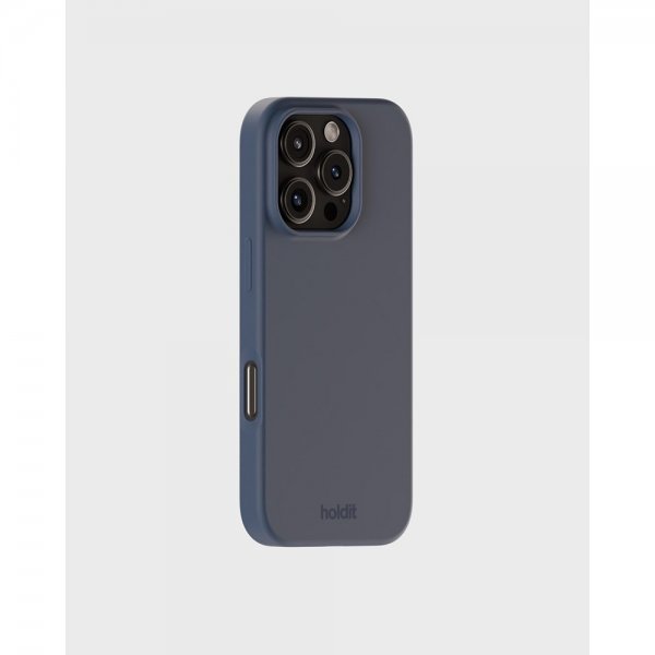 holdit iPhone 16 Pro Deksel Silikon Pacific Blue