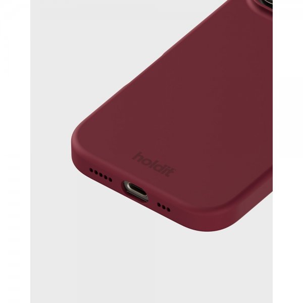 holdit iPhone 16 Pro Max Deksel Silikon Red Velvet