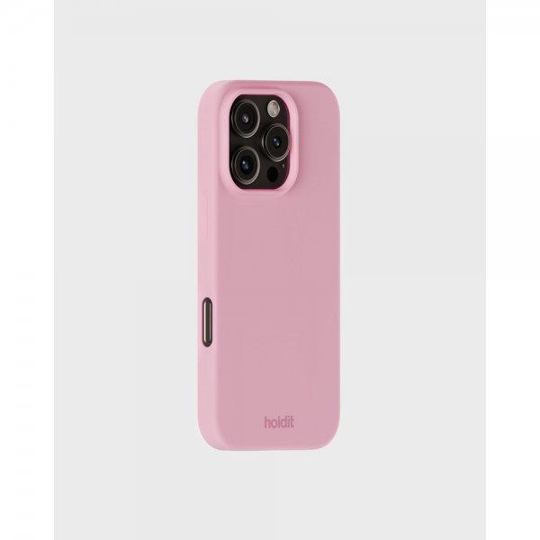 holdit iPhone 16 Pro Max Deksel Silikon Rosa