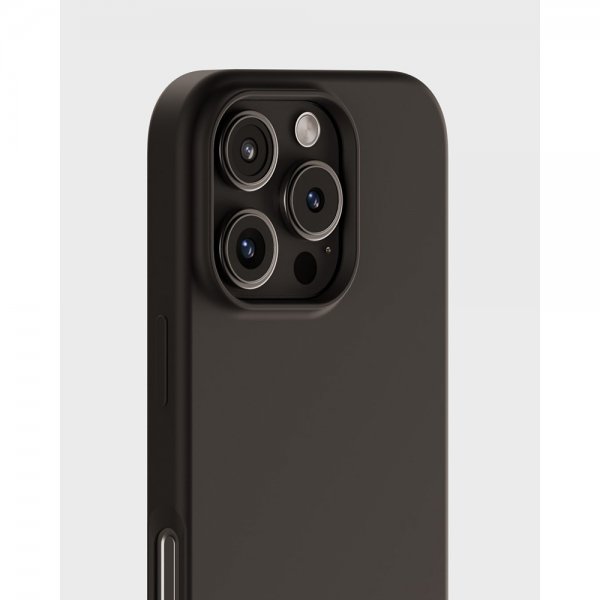 holdit iPhone 16 Pro Max Deksel Silikon Svart