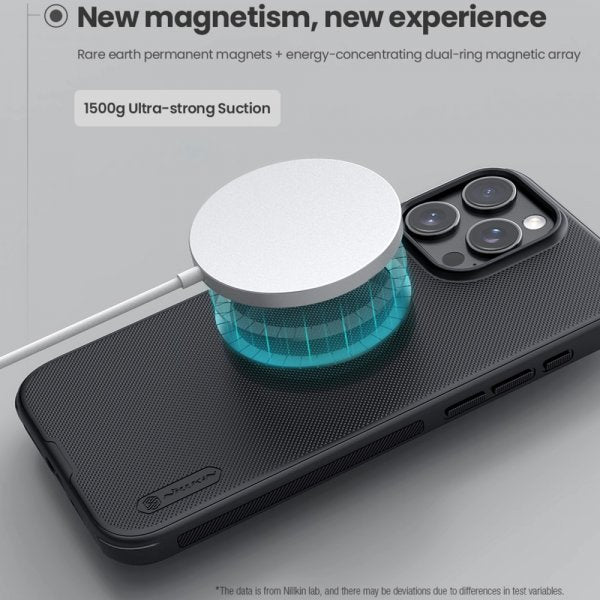 Nillkin iPhone 16 Pro Max Deksel Super Frosted Shield Pro MagSafe Svart