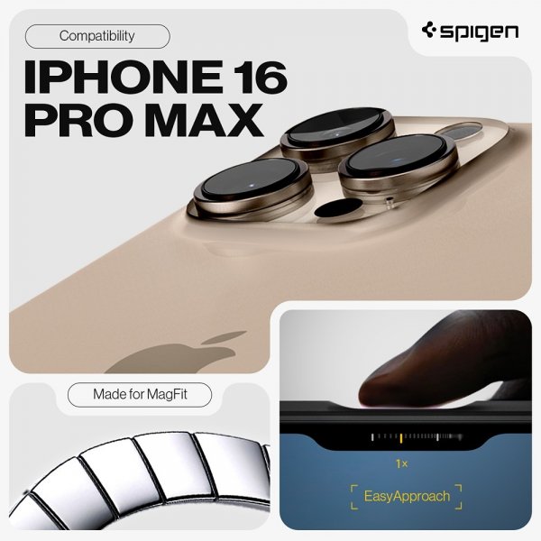 Spigen iPhone 16 Pro Max Deksel Tough Armor MagFit Frost Black