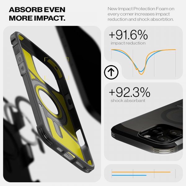 Spigen iPhone 16 Pro Max Deksel Tough Armor MagFit Frost Black