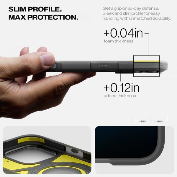 Spigen iPhone 16 Pro Max Deksel Tough Armor MagFit Frost Black