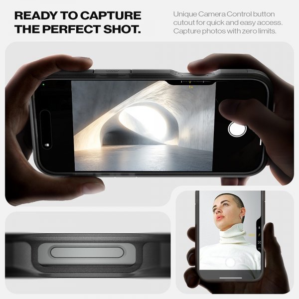 Spigen iPhone 16 Pro Max Deksel Tough Armor MagFit Frost Black