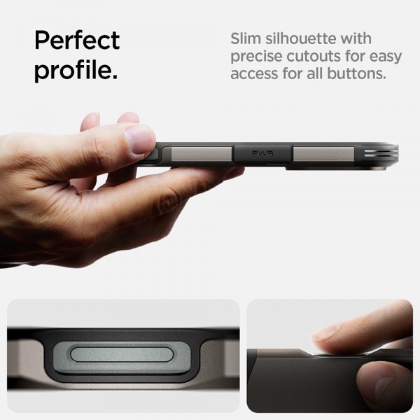 Spigen iPhone 16 Pro Max Deksel Tough Armor MagFit Gunmetal