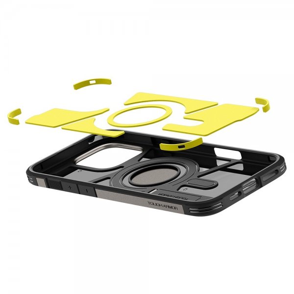 Spigen iPhone 16 Pro Max Deksel Tough Armor MagFit Gunmetal