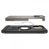 Spigen iPhone 16 Pro Max Deksel Tough Armor MagFit Gunmetal