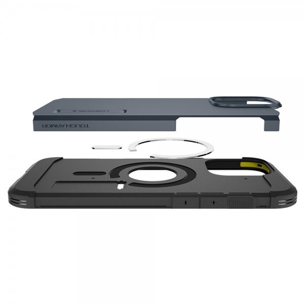 Spigen iPhone 16 Pro Max Deksel Tough Armor MagFit Metal Slate