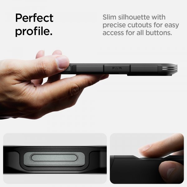 Spigen iPhone 16 Pro Max Deksel Tough Armor MagFit Svart
