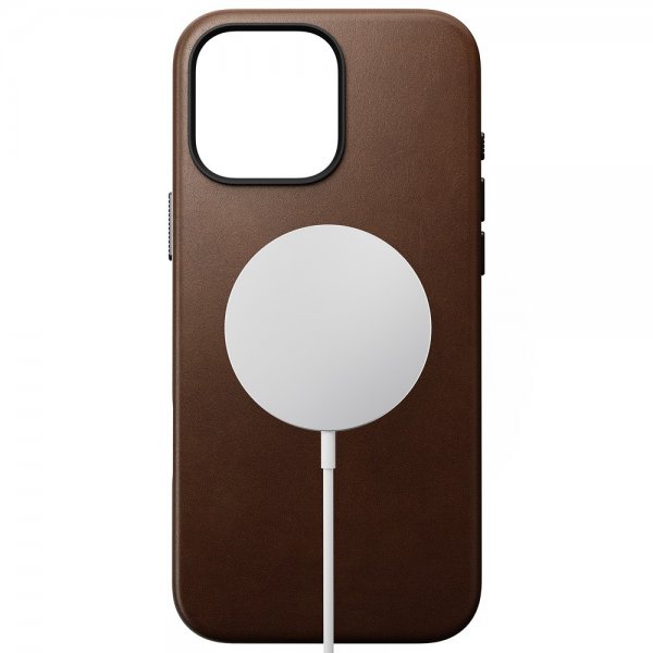 Nomad iPhone 16 Pro Max Deksel Traditional Leather Case Brun