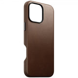 Nomad iPhone 16 Pro Max Deksel Traditional Leather Case Brun