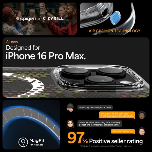 Spigen iPhone 16 Pro Max Deksel Ultra Hybrid MagFit Digital Camo