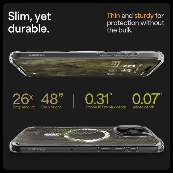 Spigen iPhone 16 Pro Max Deksel Ultra Hybrid MagFit Digital Camo