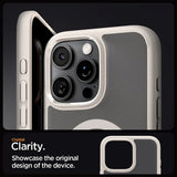 Spigen iPhone 16 Pro Max Deksel Ultra Hybrid MagFit Frost Natural Titanium