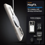 Spigen iPhone 16 Pro Max Deksel Ultra Hybrid MagFit Frost Natural Titanium