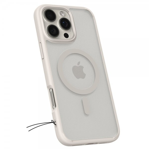 Spigen iPhone 16 Pro Max Deksel Ultra Hybrid MagFit Frost Natural Titanium