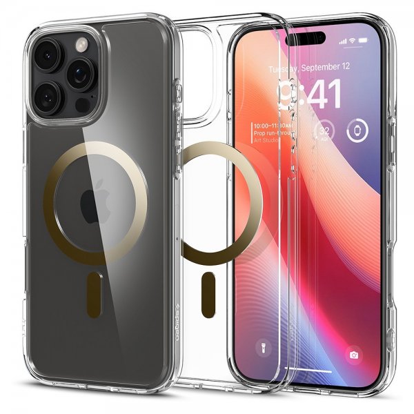 Spigen iPhone 16 Pro Max Deksel Ultra Hybrid MagFit Gull