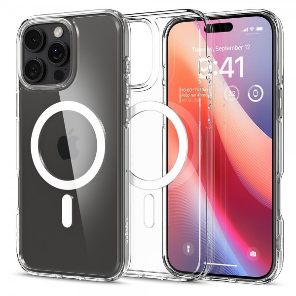 Spigen iPhone 16 Pro Max Deksel Ultra Hybrid MagFit Hvit