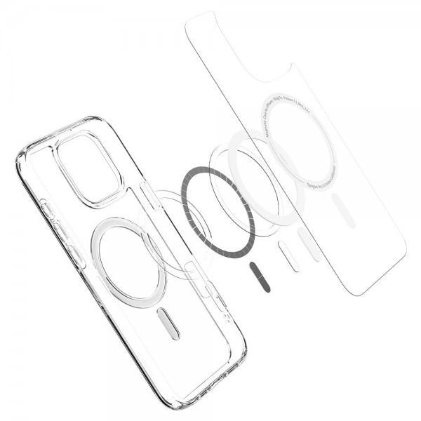 Spigen iPhone 16 Pro Max Deksel Ultra Hybrid MagFit Hvit