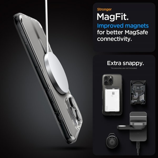 Spigen iPhone 16 Pro Max Deksel Ultra Hybrid MagFit Hvit