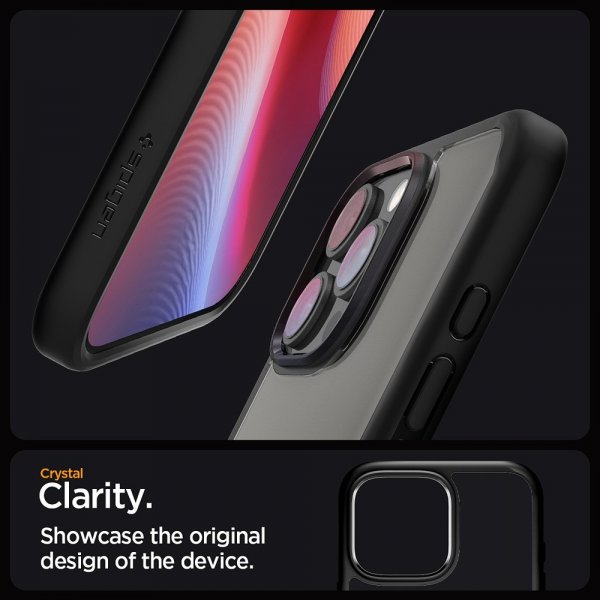Spigen iPhone 16 Pro Max Deksel Ultra Hybrid Matte Svart