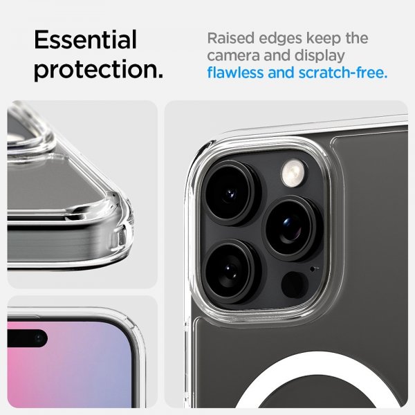 Spigen iPhone 16 Pro Max Deksel Ultra Hybrid T MagFit Clear White