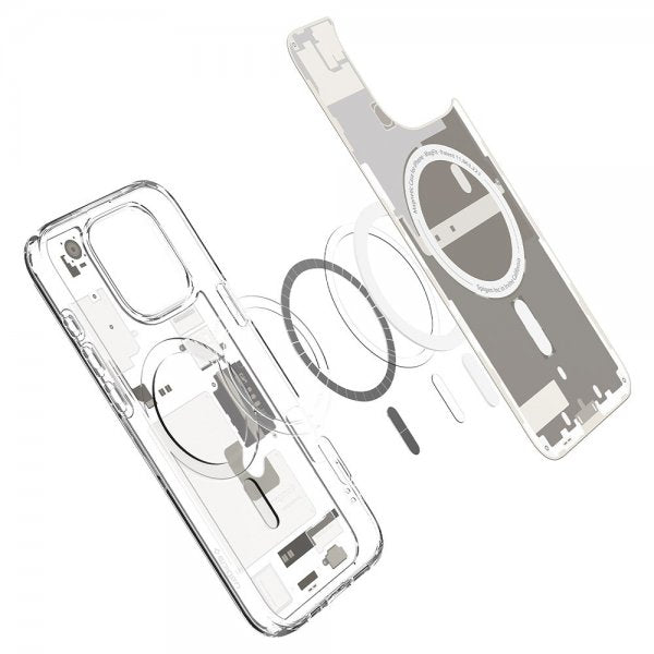 Spigen iPhone 16 Pro Max Deksel Ultra Hybrid Zero One MagFit Natural Titanium