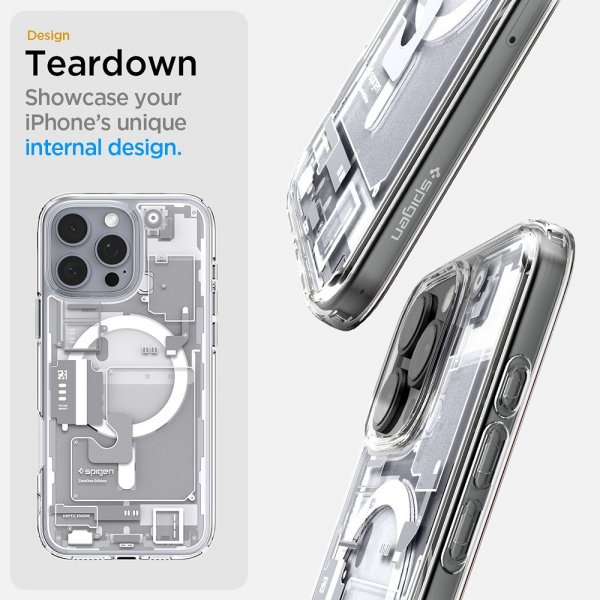Spigen iPhone 16 Pro Max Deksel Ultra Hybrid Zero One MagFit Hvit