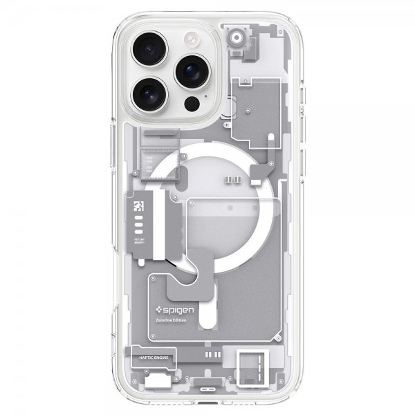 Spigen iPhone 16 Pro Max Deksel Ultra Hybrid Zero One MagFit Hvit