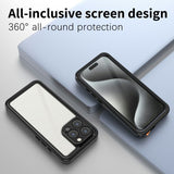 Redpepper iPhone 16 Pro Max Deksel Vanntett IP68 Svart