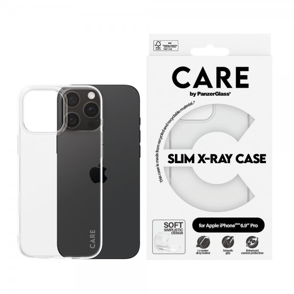 CARE by PanzerGlass iPhone 16 Pro Max Deksel X-Ray Transparent