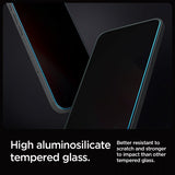 Spigen iPhone 16 Pro Max/iPhone 17 Pro Max Skjermbeskytter GLAS.tR EZ Fit Privacy 2-pakning