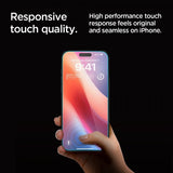 Spigen iPhone 16 Pro Max/iPhone 17 Pro Max Skjermbeskytter GLAS.tR EZ Fit Privacy 2-pakning