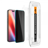 Spigen iPhone 16 Pro Max/iPhone 17 Pro Max Skjermbeskytter GLAS.tR EZ Fit Privacy 2-pakning