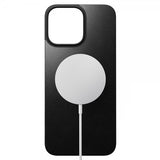 Nomad iPhone 16 Pro Max Skin Magnetic Leather Back Svart