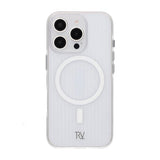 Rvelon iPhone 16 Pro Deksel Korrugerte MagSafe Transparent