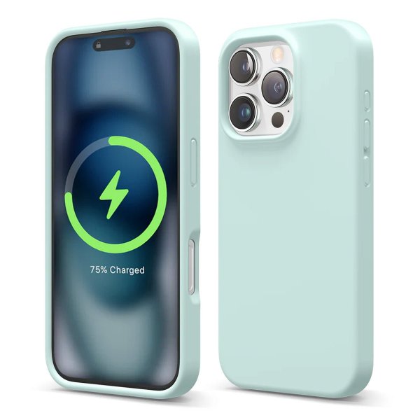Rvelon iPhone 16 Pro Deksel Silikon MagSafe Grønn