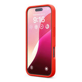 Rvelon iPhone 16 Pro Deksel Silikon Rød