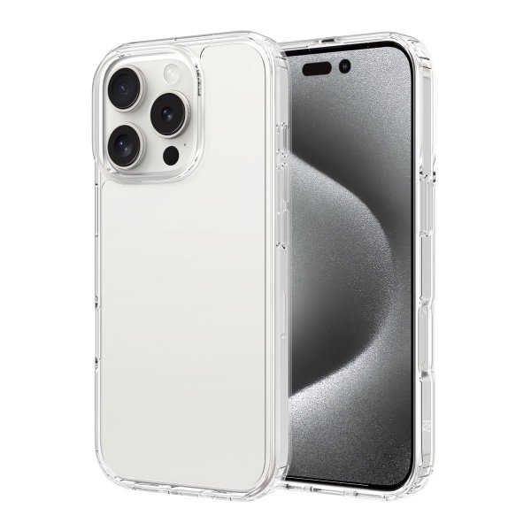 Rvelon iPhone 16 Pro Deksel Transparent TPU Transparent