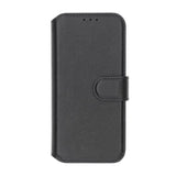 Rvelon iPhone 16 Pro Etui Ekte skinn Kortlommer Svart