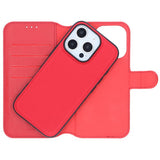Rvelon iPhone 16 Pro Etui Detachable Wallet Case Rød