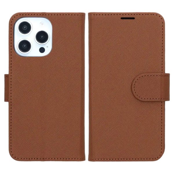 iPhone 16 Pro Etui med Stativ Brun