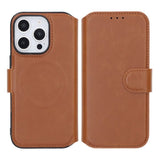 Rvelon iPhone 16 Pro Etui 4 Kortlomme MagSafe Brun