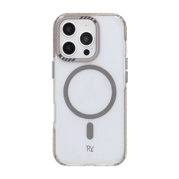 Rvelon iPhone 16 Pro Deksel TPU MagSafe Grå