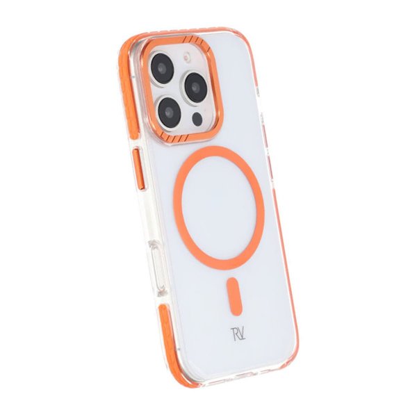 Rvelon iPhone 16 Pro Deksel TPU MagSafe Oransje