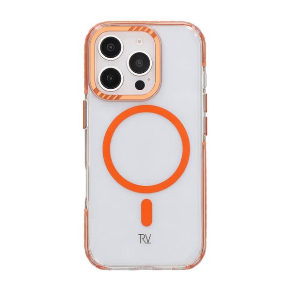 Rvelon iPhone 16 Pro Deksel TPU MagSafe Oransje