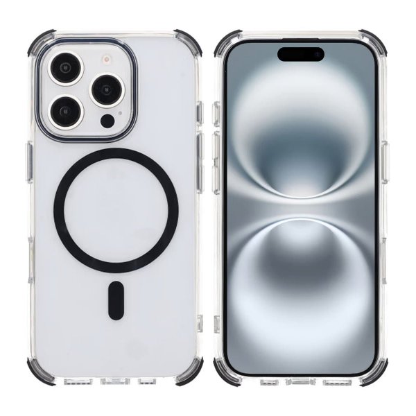Rvelon iPhone 16 Pro Deksel TPU MagSafe Svart